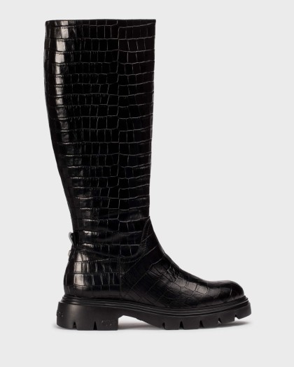 Wonders.com | Black Coco BONES 04 Boots A-4304 AUSTRAL/OR