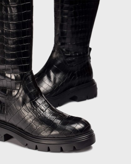 Wonders.com | Black Coco BONES 04 Boots A-4304 AUSTRAL/OR