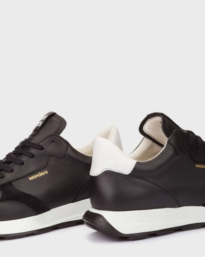 Wonders.com | Black WABASH 30 Sneakers CB-4830 COMB.