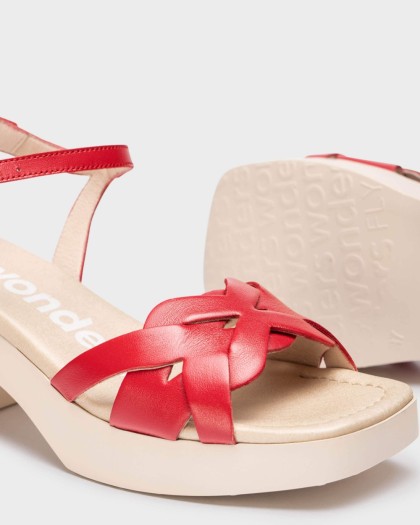 Wonders.com | Red CATALINA sandals D-1011 ISEO