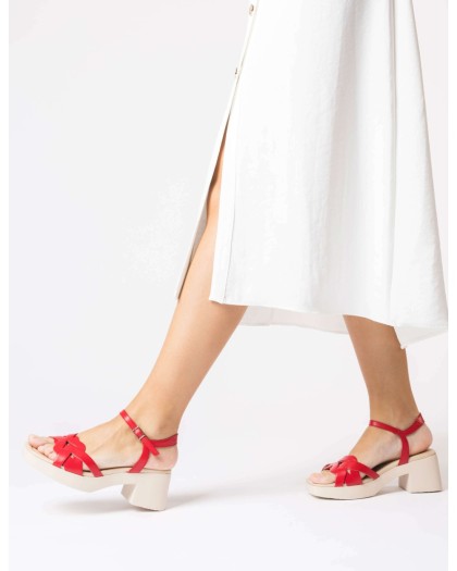 Wonders.com | Red CATALINA sandals D-1011 ISEO