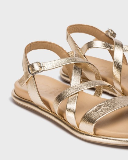 Wonders.com | Sandalias JAZZ 02 Oro AT-3402 LAMINATO