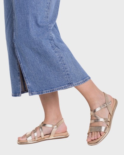Wonders.com | Sandalias JAZZ 02 Oro AT-3402 LAMINATO