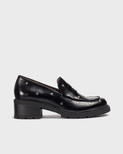 Mocasines negros EVOCLUB 29 con tacón