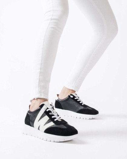Wonders.com | Black ODISEI 76 Sneakers A-2476 COMB.