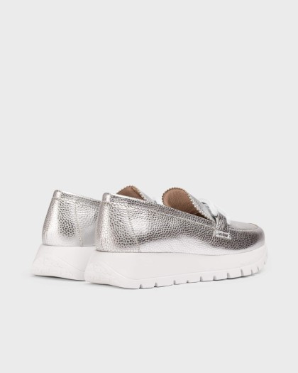 Wonders.com | Silver AURA Loafer A-2480 MAX