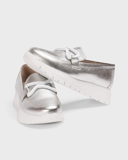 Wonders.com | Silver AURA Loafer A-2480 MAX