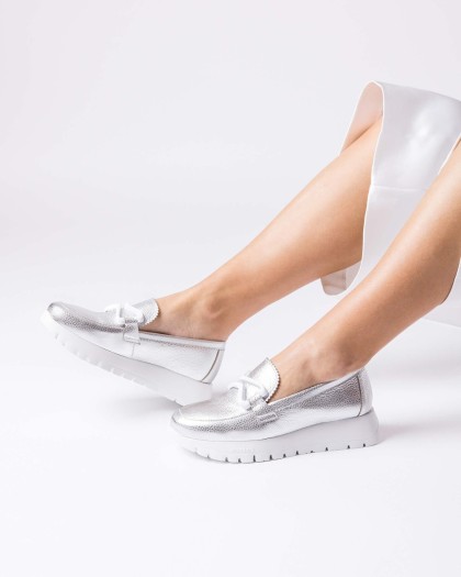 Wonders.com | Silver AURA Loafer A-2480 MAX