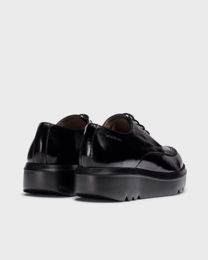 Wonders.com | Black LEE Blucher Shoe A-2831 MENORCA