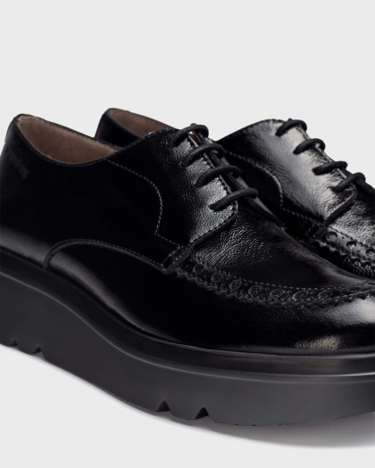 Wonders.com | Black LEE Blucher Shoe A-2831 MENORCA