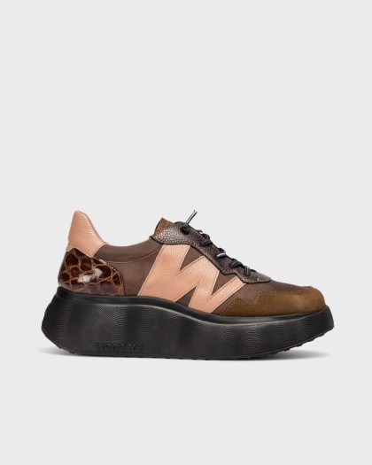 Wonders.com | Brown ROMA 31 Sneakers A-3631 COMB.