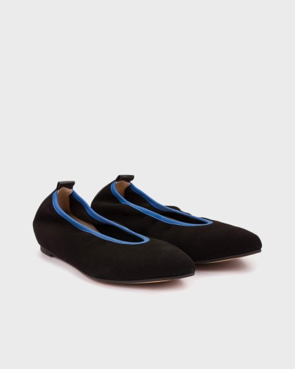 Wonders.com | Bailarinas TRIANA 32 Ribete Azul A-3832 ANTE/VELVE