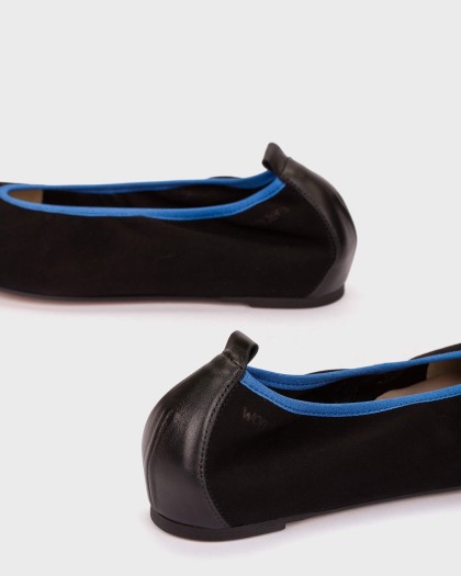 Wonders.com | Bailarinas TRIANA 32 Ribete Azul A-3832 ANTE/VELVE