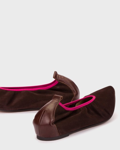 Wonders.com | Bailarinas Triana 32 Marrones A-3832 ANTE/VELVE