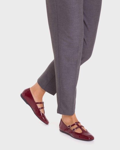 Wonders.com | Burgundy PEPA 31 Mary Jane A-86131 LACK