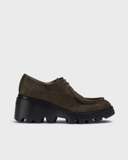 Wonders.com | Green AMALIA Wallaby Shoe G-7005 NUBUK