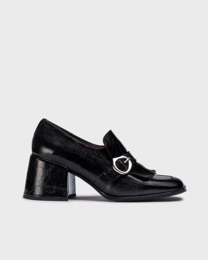 Wonders.com | Black VICTORIA 01 Loafers H-6401 DAMASCO