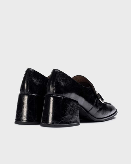 Wonders.com | Black VICTORIA 01 Loafers H-6401 DAMASCO