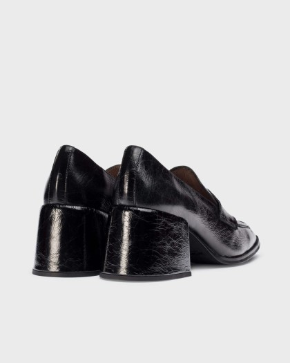 Wonders.com | Black VICTORIA 02 Loafers H-6402 DAMASCO