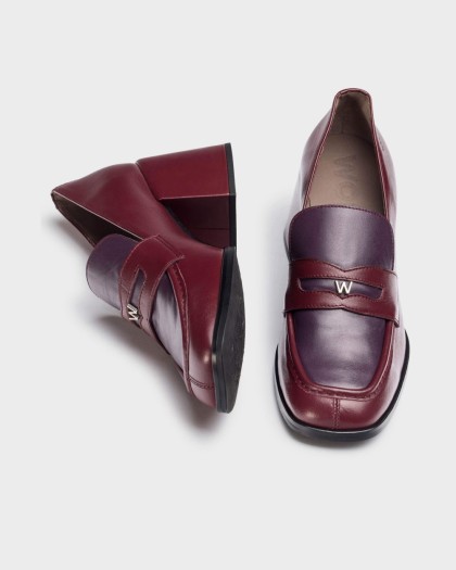 Wonders.com | Burgundy VICTORIA 02 Loafers H-6402 ISEO