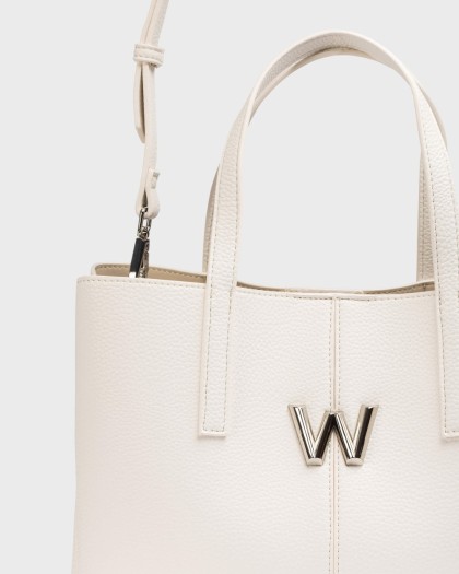 Wonders.com | White RIVA Tote WB-53301 COMB.