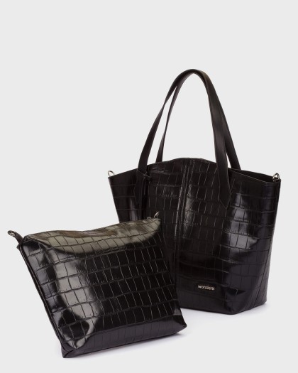 Wonders.com | Bolso DUNE Coco Negro WB-56006 COCO