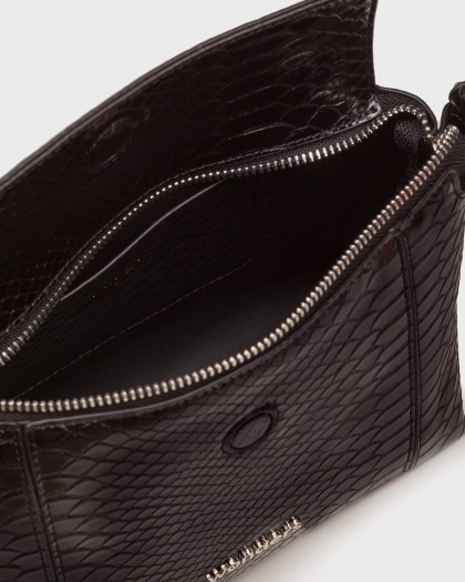 Wonders.com | Bolso NIMA Coco Negro WB-56007 SERPIENTE