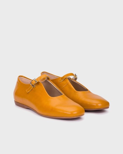 Wonders.com | Bailarinas PEPA 150 Mostaza A-86150 VELVET