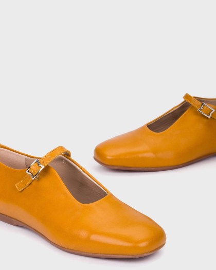 Wonders.com | Bailarinas PEPA 150 Mostaza A-86150 VELVET