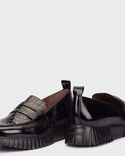 Wonders.com | Mocasines FLEXFLY 20 Negros A-4420 LACK/GAKIL