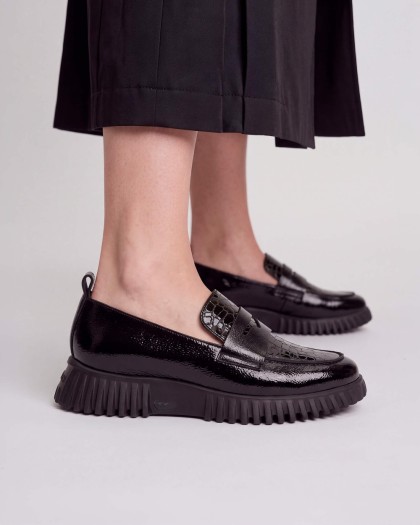 Wonders.com | Mocasines FLEXFLY 20 Negros A-4420 LACK/GAKIL