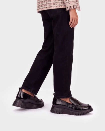 Wonders.com | Mocasines FLEXFLY 20 Negros A-4420 LACK/GAKIL