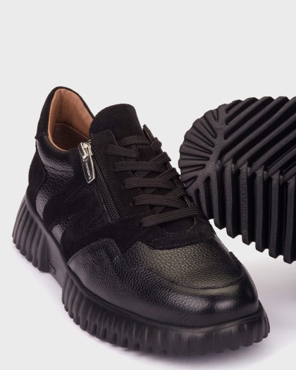 Wonders.com | Deportivas FLEXFLY 24 Negras A-4424 WILD/TREND