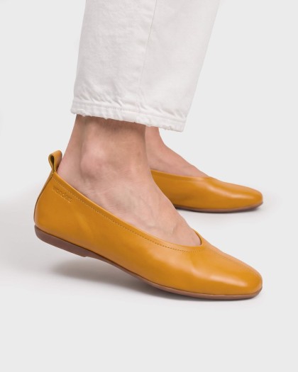 Wonders.com | Bailarinas PEPA 61 Mostaza A-8661 VELVET