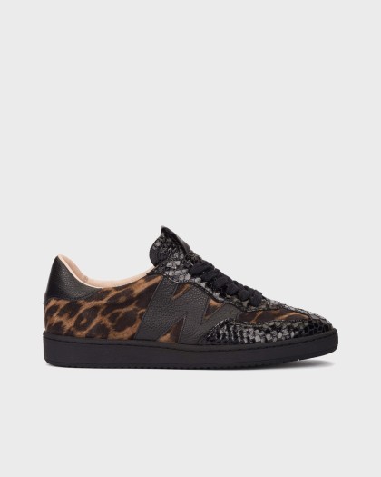 Wonders.com | Deportivas NUBIA 01 Animal Print AP-2010 COMB.PNEGR