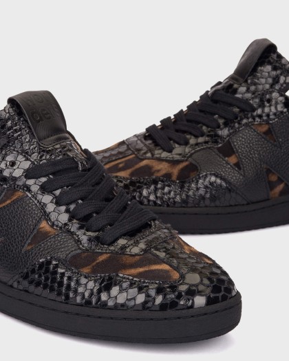 Wonders.com | Deportivas NUBIA 01 Animal Print AP-2010 COMB.PNEGR